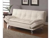 Styled Futon Sleeper Sofa with Casual Seam Stitching by Coaster