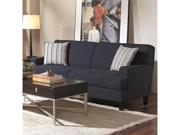 Transitional Styled Sofa in Blue Linen Upholstery by Coaster