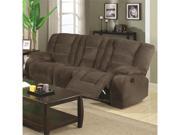Motion Reclining Sofa with Casual Style in Brown by Coaster