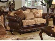 Remington Loveseat w 3 Pillows in Bonded Leather Fabric by Acme Furniture