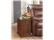 Chairside End Table in Dark Brown Signature Design by Ashley Furniture