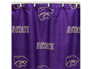 Kansas State Printed Shower Curtain Cover 70 X 72 by College Covers
