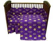 LSU 5 piece Baby Crib Set by College Covers