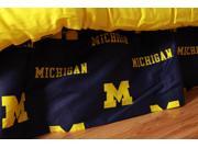 Michigan Printed Dust Ruffle Full by College Covers