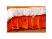 Clemson Printed Dust Ruffle Twin by College Covers