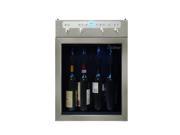 Four Bottle Wine Dispenser in Stainless Steel by Vinotemp