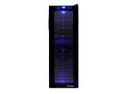 21 Bottle Dual Zone Touch Screen Wine Cooler in Black Finish by Vinotemp