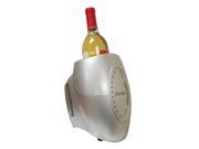 Single Bottle Wine Chiller in a Silver Color Finish by Vinotemp