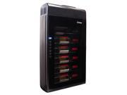 6 Bottle Wall Mounted Thermoelectric Wine Cooler in Black by Vinotemp