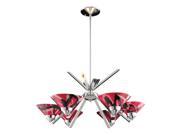 Elk Lighting Refraction 6 Light Chandelier Polished Chrome 1475 6MAR