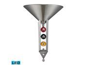Gameroom 1 Light Sconce In Satin Nickel LED Offering Up To 800 Lumens 60 Watt Equivalent With Full Range Dimming. Includes An Easily Replaceable LED Bulb 1