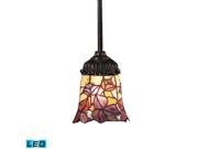 Elk Lighting Mix N Match 1 Light Pendant in Tiffany Bronze 078 TB 17 LED