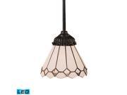 Elk Lighting Mix N Match 1 Light Pendant in Tiffany Bronze 078 TB 04 LED