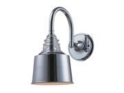 Insulator Glass 1 Light Sconce In Polished Chrome