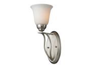 Malaga 1 Light Sconce In Brushed Nickel