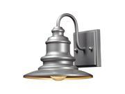 Elk Lighting Marina 1 Light Outdoor Sconce in Matte Silver 47020 1