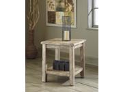 Vintage Casual Chairside End Table in Bisque Signature Design by Ashley Furniture