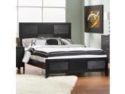 QUEEN BED F BLACK 84 1 2 Lx63 Wx50 H