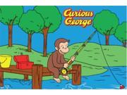 Curious George Go Fishing 19 In. x 29 In. Kids Rug