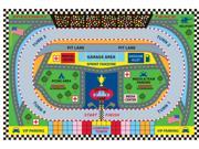 Fun Time Speedway Multi Colored 51 In. x 78 In. Kids Rug