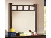 Jasper Mirror with Curved Frame in Cappuccino Finish by Coaster