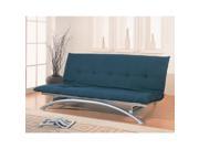 Futon Frame in Silver Metal PAD NOT INCLUDED by Coaster