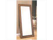 Antique Brown Leaning Mirror in Crackle Finish by Coaster Furniture