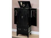 Jewelry Armoire in Black Finish by Coaster Furniture