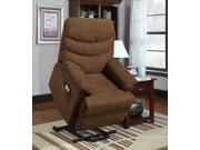 Elevated Collection Power Lift Recliner Chair in Brown by Homelegance
