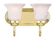 Livex Lighting Riviera Bath Light in Polished Brass 1072 02
