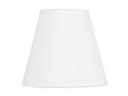 Livex Lighting Chandelier Shade White Hardback Clip Shade in S300