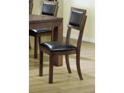 Dark Acacia Black 39 H Side Chair 2Pcs Per Carton by Monarch