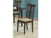 Cappuccino 38 H Side Chairs With Micro Fibre 2Pcs by Monarch