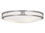 Livex Lighting Titania Ceiling Mount in Brushed Nickel 4489 91