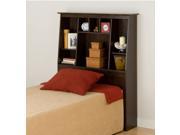 Espresso Tall Twin Bookcase Headboard By Prepac