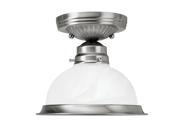 Livex Lighting Home Basics Ceiling Mount in Brushed Nickel 8106 91