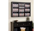 Prepac Black Triple Wall Mounted Storage BFW 0523