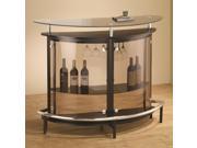 Contemporary Bar Unit with Smoked Acrylic Front by Coaster