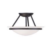 Livex Lighting Newburgh Ceiling Mount in Black 4823 04