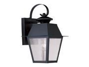 Livex Lighting Mansfield Outdoor Wall Lantern in Black 2162 04
