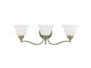 Livex Lighting Essex Bath Light in Antique Brass 1353 01