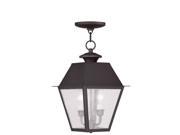 Livex Lighting Mansfield Outdoor Chain Hang in Bronze 2167 07