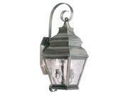 Livex Lighting Exeter Outdoor Wall Lantern in Vintage Pewter 2602 29