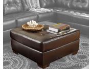 Alliston DuraBlend Chocolate Oversized Accent Ottoman by Ashley Furniture