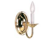 Livex Lighting Home Basics Wall Sconce in Polished Brass 4151 02