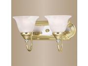 Livex Lighting Belmont Bath Light in Polished Brass Chrome 1002 25
