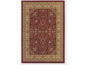 7 10 x 11 2 Floral Mashhad Red Rug by Couristan