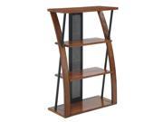 OSP Designs Aurora Bookcase with Powdercoated Black Accents AR27