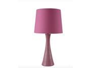 ORE International 26H Pink Ceramic Ribbed Table Lamp Pink 31179PK