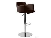 Euro Style Sunny Bar Counter Chair Brown Leatherette 17621BRN